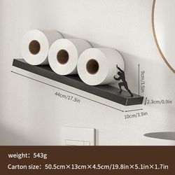 TEMU 1pc Easy-install Paper Towel Holder, No-drill Design For Kitchen & Bathroom Cabinets