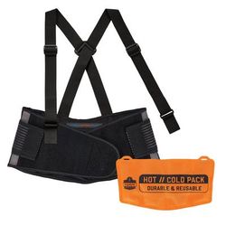Ergodyne 11120 Proflex 1675 Back Support Brace with Cooling/Warming Pack, Small, 25" to 30" Waist, Black, Ships in 1-3 Business Days EGO11120
