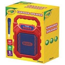 Crayola CBX210RM Karaoke Speaker, Bluetooth, Red/Blue MIGCBX210RM