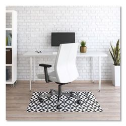 Deflecto CM3540BD FashionMat Chair Mat, Rectangular, 35 x 40, Diamonds