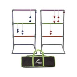 Champion Sports Pro Ladder Golf Game Set, (2) 22" x 37.5" Ladders/Six Bolas/Carry Bag (CSILGSTPRO)