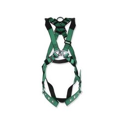 MSA V-FORM Full-Body Harness, Back D-Ring, Standard, RaceFORM Chest/Tongue Leg Buckles (454-10196642)