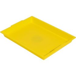 Deflecto 39507YEL Antimicrobial Finger Paint Tray - Painting - 1.83"Height x 16.04"Width x 12.07" Depth - Yellow DEF39507YEL