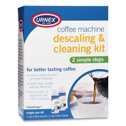 Urnex Coffee Machine Descaling and Cleaning Kit, 4 oz Descaler and 4 oz Cleaner (URN70560)