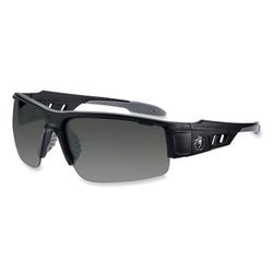 Ergodyne 52430 Skullerz Dagr Safety Glasses, Matte Black Nylon Impact Frame, Smoke Polycarbonate Lens, Ships in 1-3 Business Days