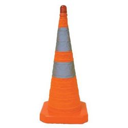 Aervoe Collapsible Safety Cones, 28 in, Nylon, Orange (205-1191)