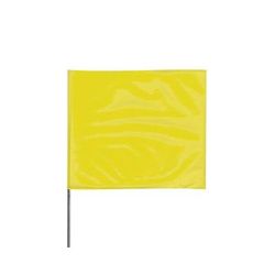 Presco Stake Flags, 2 in x 3 in, 18 in Height, Yellow (764-2318Y)