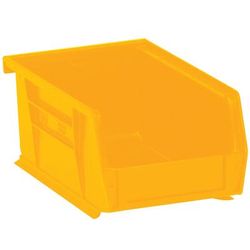 9 1/4 x 6 x 5" Yellow Plastic Stack & Hang Bin Boxes, Case Of 12 (BINP0965Y)