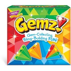 Trend Enterprises T20001 Gemz! Three Corner Card Game - 2 to 4 Players