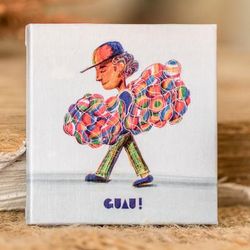Playful Marvel,'Inspirational Child-Themed Colorful Paper Magnet'