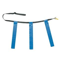 Champion Sports Triple Flag Football Belt, Waist Size 25" - 31", Blue, Set Of 12