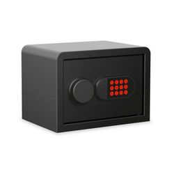 Sanctuary Home And Office Security Vault With Electronic Lock And 1 Shelf, 0.59 Cu. Ftcapacity, Matte Black