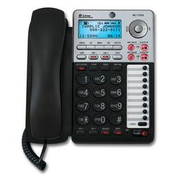 At&t Ml17939 2-Line Corded Phone With Speakerphone & Digital Answering System, Black