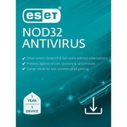 Eset Nod32 Antivirus 2025, 1 Device, 1 Yr Subscription, Pc, Download