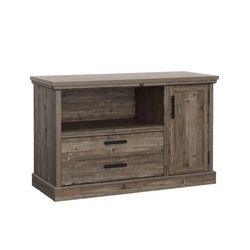 Sauder Aspen Post Credenza-Style 47"w X 19"d Lateral File Cabinet, Pebble Pine