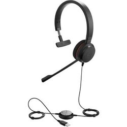 Jabra Evolve 20 Headset - Mono - Usb Type C - Wired - 32 Ohm - 150 Hz - 7 Khz - Over-The-Head - Monaural - Supra-Aural - 3.12 Ft Cable