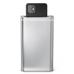 Simplehuman Cleanstation Phone Sanitizer With Uv-C Light, 7-5/8"h X 4-1/2"w X 2"d, Brushed Stainless Steel