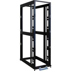 Tripp Lite 42U 4-Post Open Frame Rack Cabinet Square Hole Heavy Duty Caster - Rack Open Frame - 4-Post - Black - 42U - 19"