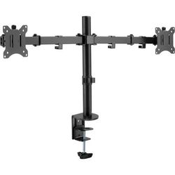 Amer Desk Mount For Monitor, Flat Panel Display - 2 Display(S) Supported - 32" Screen Support - 17.64 lb Load Capacity - 75 X 75, 100 X 100