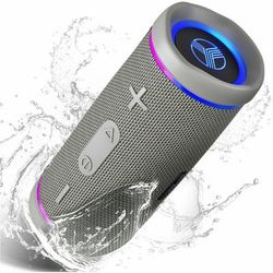 Treblab Hd77 Portable Bluetooth Speaker System - 25 W Rms - Gray - 80 Hz To 16 Khz - Surround Sound - Battery Rechargeable