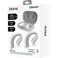 Bytech Ihome Xt-42 True Wireless Bluetooth In-Ear Earbuds, White, Hmaube238Wt