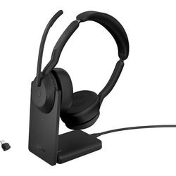 Jabra Evolve2 55 Headset - Stereo - Wireless - Bluetooth - 98.4 Ft - 20 Hz - 20 Khz - On-Ear - Binaural - Supra-Aural