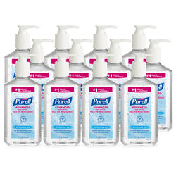 Purell Instant Hand Sanitizer, 12 Oz. Pump Bottles, Case Of 12