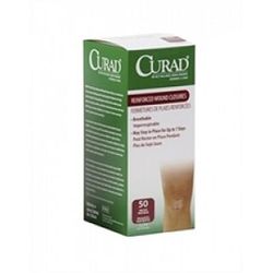Curad Sterile Medi-Strips, 1/4" X 3", White, Pack Of 600