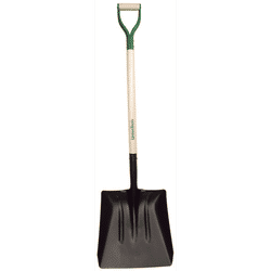 Union Tools Uniontools Street Shovel With White Ash D-Handle, 14-1/2" W Blade