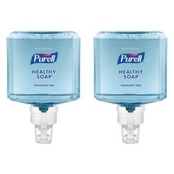 Purell Healthy Gentle & Free Foam Hand Soap, Unscented, 40.57 Oz, Carton Of 2 Bottles