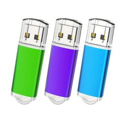 TEMU Topesel 3 Pack 64gb 32gb Usb Flash Drive 64gb Memory Stick Jump Drive Usb 2.0 Drive Zip Drive Suitable For , Tablets, Tvs, Car Audio (blue, Green, Purple)