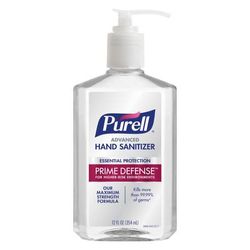 Purell Prime Defense Advanced Hand Sanitizer, 12 Fl Oz Pump Bottle