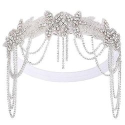 Anni Ruggenti Anni 1920 Fascia Flapper Il grande Gatsby Charleston Frangia con nappe Costume Per donna Natale Capodanno San Valentino Balli di fine anno Feste Addio al Nubilato Adulti Altri Accessori