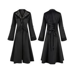 Retrò Vintage Punk Gotico Steampunk Cappotto Mascherata Smoking Vampiro Medico della peste Pizzo Costume Per donna Halloween Carnevale Mascherata Feste Halloween Adulti Cappotto