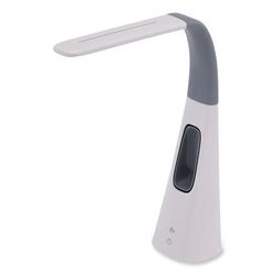 Bostitch LED Desk Lamp with Bladeless Fan, 15.75" High, Gray/White (BOSVLED1603GR)