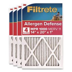 Filtrete Allergen Defense Air Filter, 12 x 20, 4/Carton (MMM98054CA)