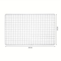 TEMU [family Gathering] Portable Stainless Steel Bbq Grill Mesh – Square, Outdoor Cooking Rack For Barbecue, & Camping, Easy To Clean & , Grilling Accessories For Outdoor Grill