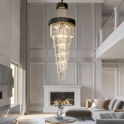 Onyx | Luxury Crystal Chandelier | Large / Warm White (3000k) | Living Room Lighting | MOD LIGHTING