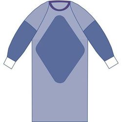 Medline Aurora Fabric-Reinforced Gown with Raglan Sleeves, Sterile, Size XL, 28/CS (DYNJP2805)