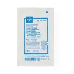 Medline Bulkee Lite Sterile Gauze Bandage, 4" x 4.1 yd., 12/BX (NON27498H)
