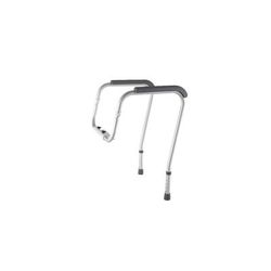Medline Aluminum Foldable Toilet Safety Rails, Retail Packaging, 1/CS (MDS86100RF)