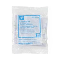 Medline Urinary Leg Bags with Elastic Straps, Flip-Drain Spout, Size M, 20 oz., 48/CS (URO5454)