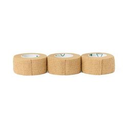 Medline Nonsterile Self-Adherent Latex Wrap, Tan, 1" x 5 yd. (2.5 cm x 4.6 m), 30/CS (PRM086001)