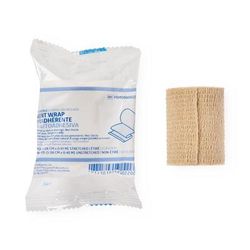 Medline Nonsterile Self-Adherent Wrap, Tan, 4" x 1 yd. (10.2 cm x 0.91 m), 36/CS (PRM088004S)