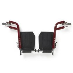 Medline Red Steel Swing-Away Footrest Assembly for Wheelchairs, 1/CS (WCA808965RE)