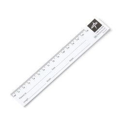 Medline Educare Paper Wound Ruler, 25 Rulers per Pad, 250/PK (MSCEDURULER)