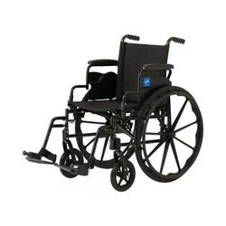 Medline Guardian K4 18" Wide Wheelchair with Desk-Length Arms and Swing-Away Footrests, 1 EA (K4186N24S)