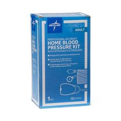 Medline Handheld Aneroid Blood Pressure Monitor with D-Ring Cuff and Attached Stethoscope, 1 EA (MDS9301)