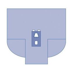 Medline Laparoscopy Drape with Gussets, Sterile, 10/CS (DYNJP9104)