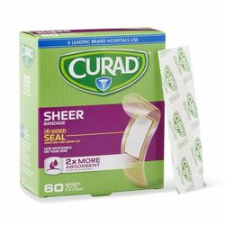 Curad Sheer Adhesive Bandage, 3/4" x 3", 1 BX (CUR45242RBH)